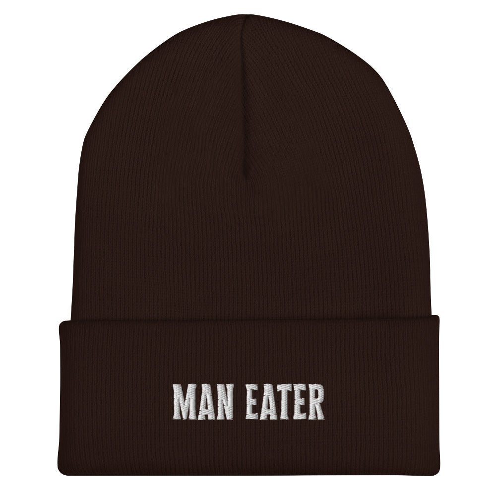 Man Eater Bold Gothic Knit Beanie - Goth Cloth Co.8543662_12880