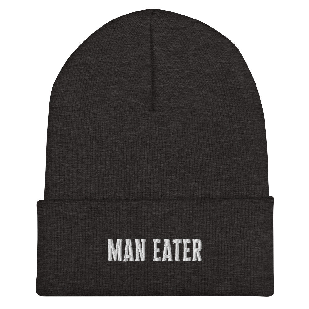 Man Eater Bold Gothic Knit Beanie - Goth Cloth Co.8543662_12881
