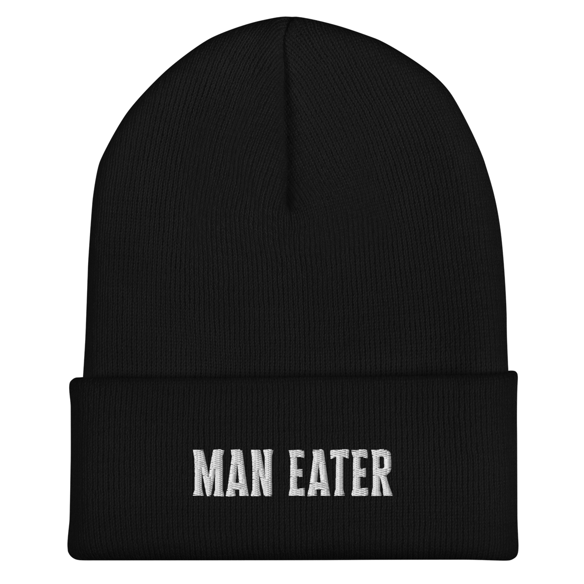 Man Eater Bold Gothic Knit Beanie - Goth Cloth Co.8543662_8936