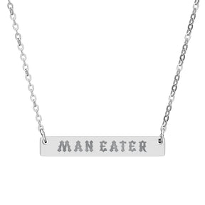 Man Eater Horizontal Bar Necklace - Goth Cloth Co.Accessories24670340923586499961
