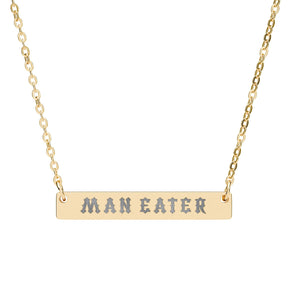Man Eater Horizontal Bar Necklace - Goth Cloth Co.Accessories63913818758911143288