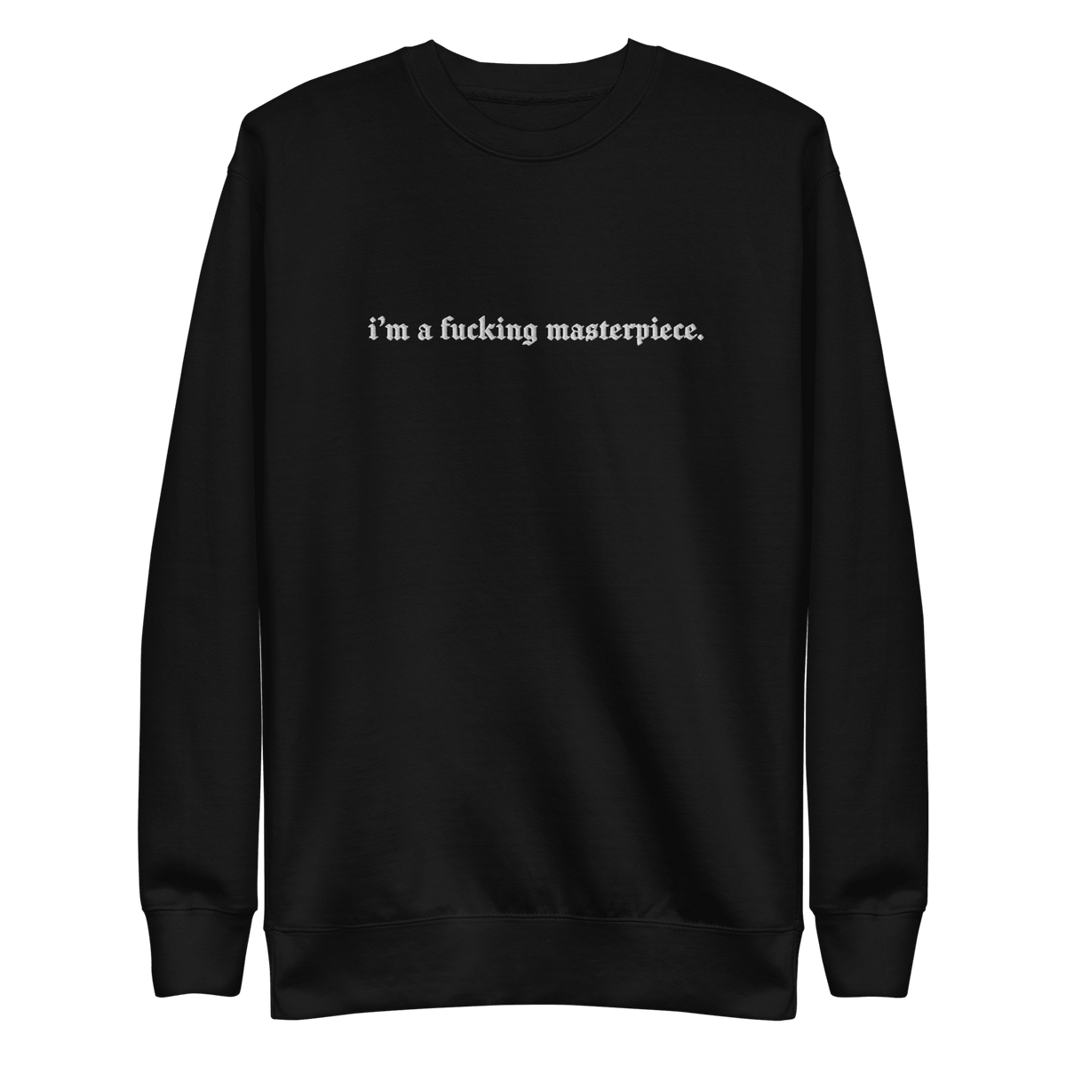 Masterpiece Embroidered Sweatshirt - Goth Cloth Co.Sweatshirt9633886_11254