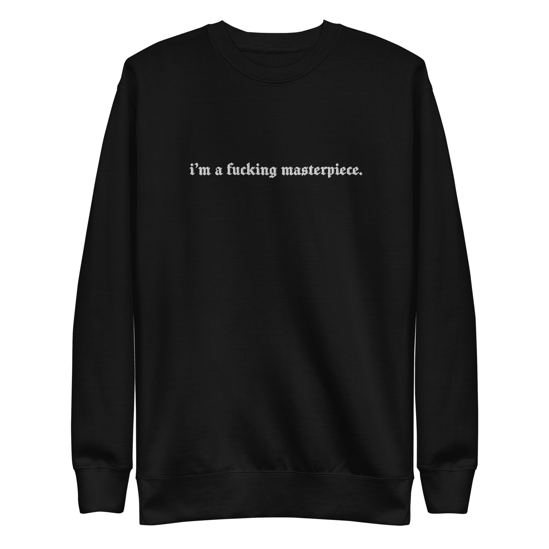 Masterpiece Embroidered Sweatshirt - Goth Cloth Co.Sweatshirt9633886_11254