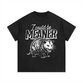 Meaner Opossum Vintage Wash Cotton T-Shirt - Goth Cloth Co.gymwear260813PODPQ0652001