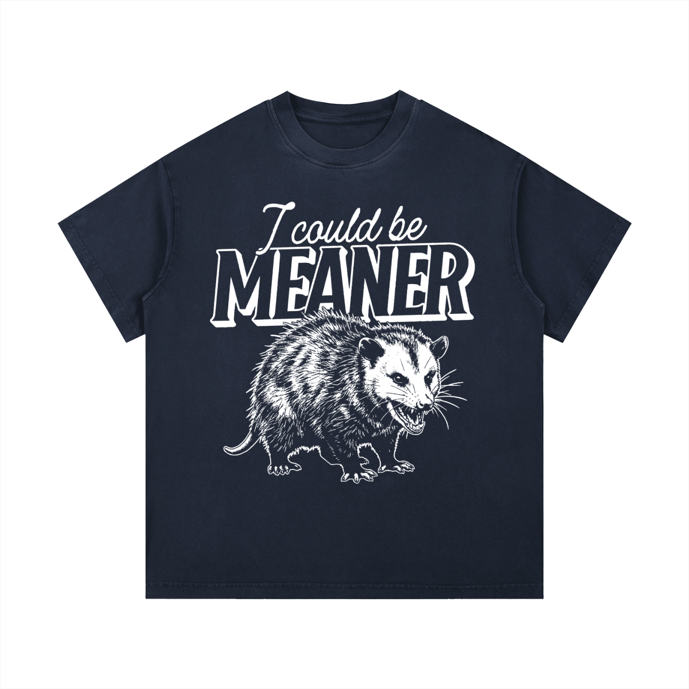 Meaner Opossum Vintage Wash Cotton T-Shirt - Goth Cloth Co.gymwear260813PODPQ0652006