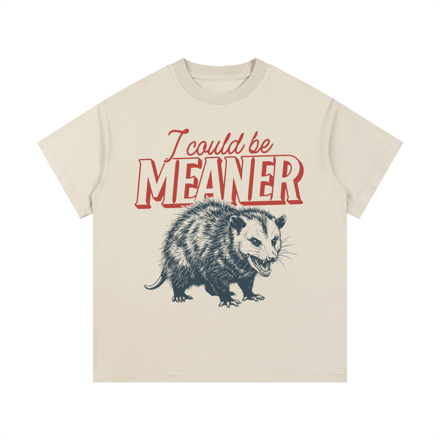 Meaner Opossum Vintage Wash Cotton T-Shirt - Goth Cloth Co.gymwear260813PODPQ0653001