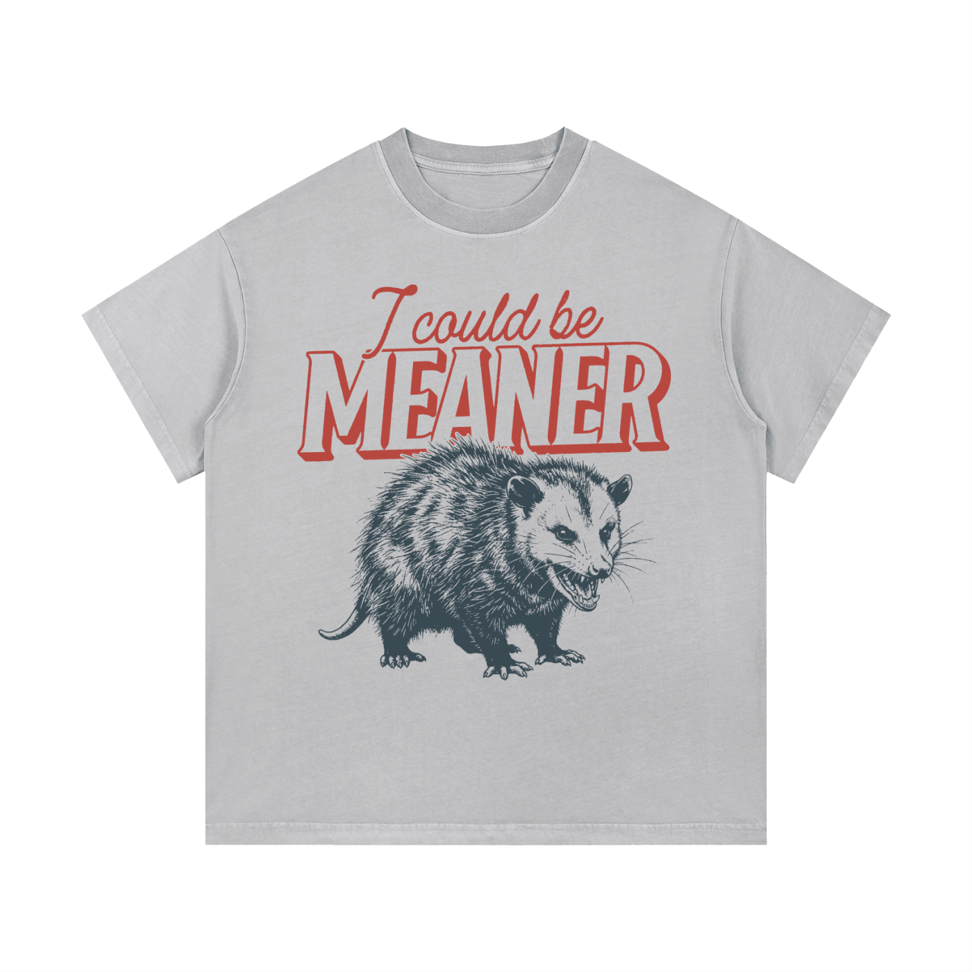 Meaner Opossum Vintage Wash Cotton T-Shirt - Goth Cloth Co.gymwear260813PODPQ0653006