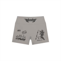 Mental Notes High Rise Yoga Shorts - Goth Cloth Co.260709PODBK1704006