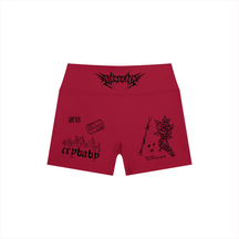 Mental Notes High Rise Yoga Shorts - Goth Cloth Co.260709PODBK1704016