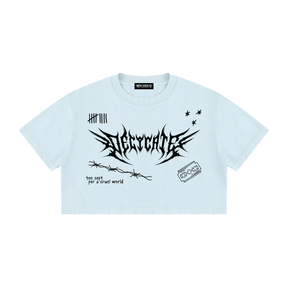 Mental Notes Mineral Wash Crop Top - Goth Cloth Co.260716PODAA1617011