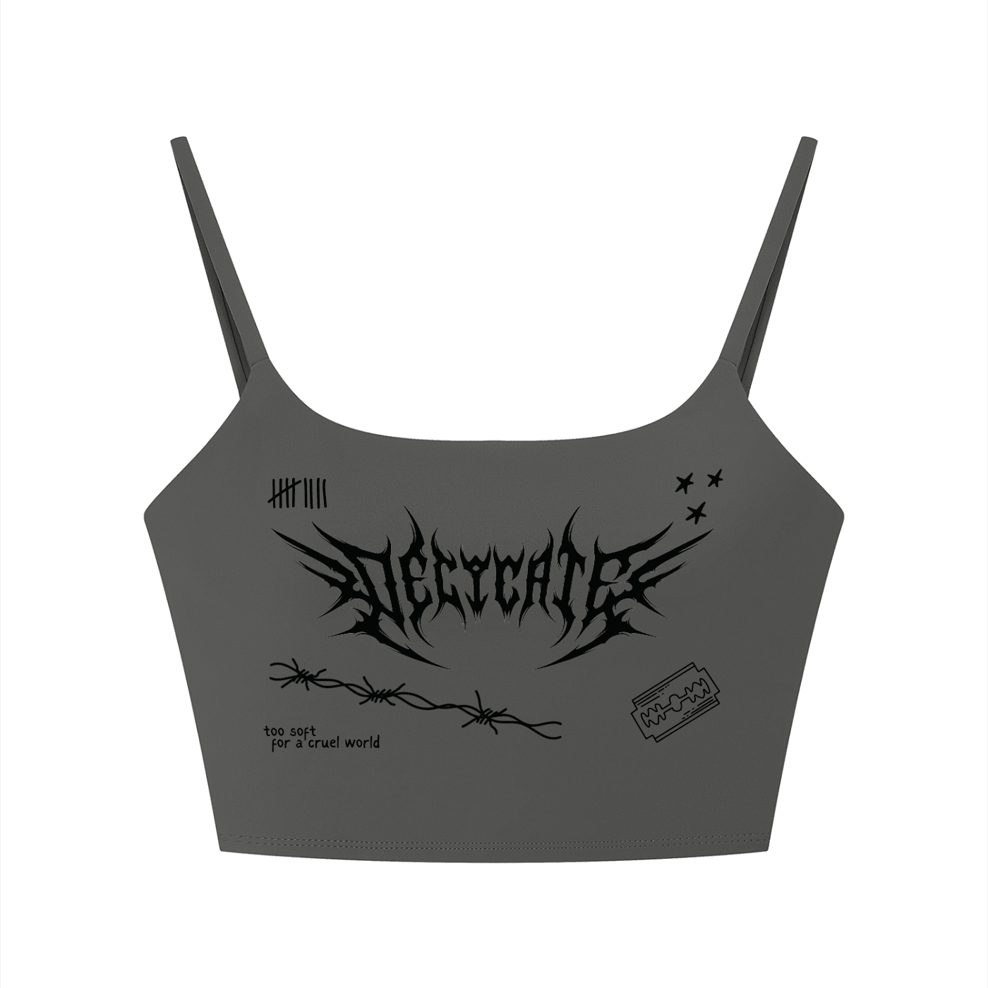 Mental Notes Sports Bra - Goth Cloth Co.260709PODAC1552005