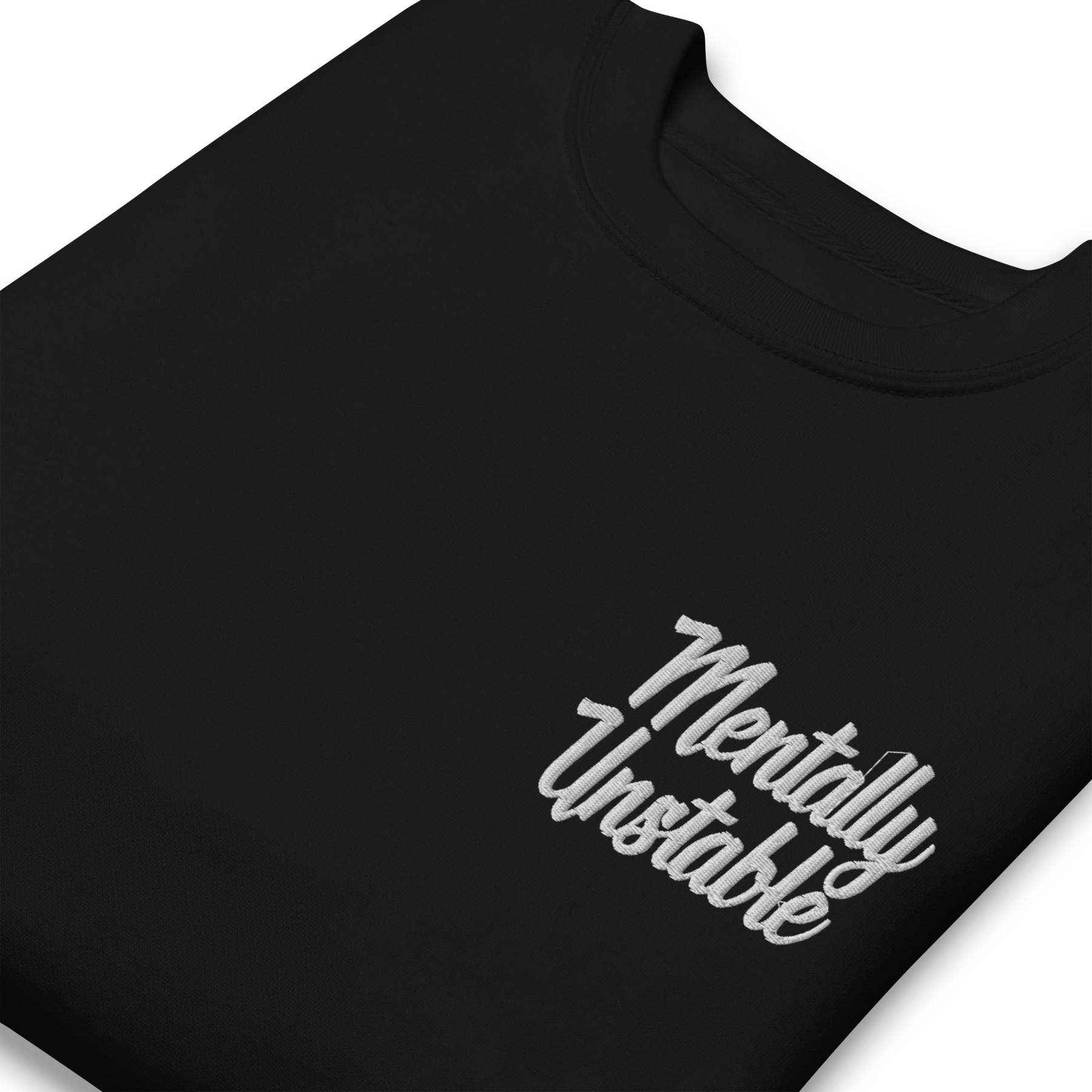 Mentally Unstable Embroidered Sweatshirt - Goth Cloth Co.8489324_11254