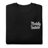 Mentally Unstable Embroidered Sweatshirt - Goth Cloth Co.8489324_11254