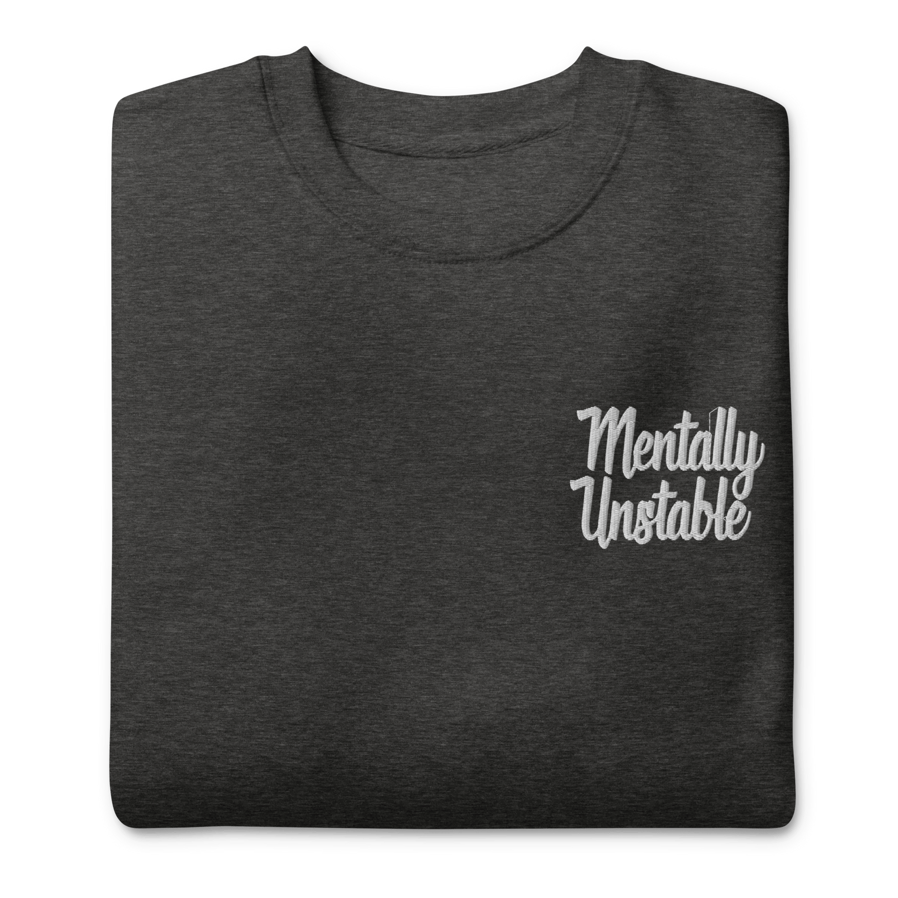 Mentally Unstable Embroidered Sweatshirt - Goth Cloth Co.8489324_11259