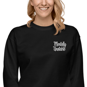 Mentally Unstable Embroidered Sweatshirt - Goth Cloth Co.8489324_11259