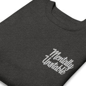 Mentally Unstable Embroidered Sweatshirt - Goth Cloth Co.8489324_11259