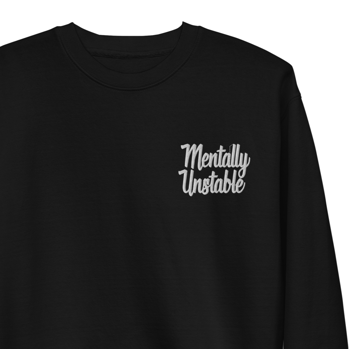 Mentally Unstable Embroidered Sweatshirt - Goth Cloth Co.9476400_13863