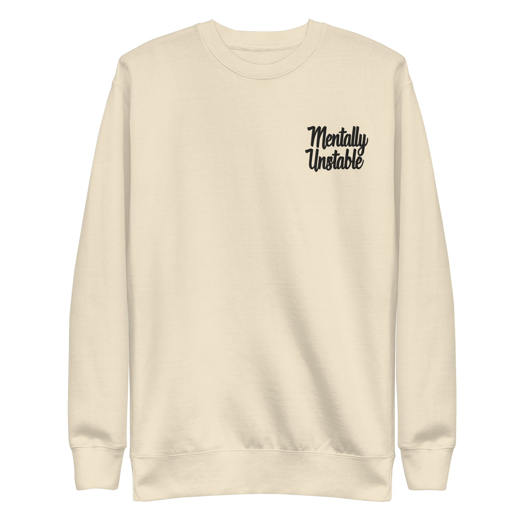 Mentally Unstable Embroidered Sweatshirt - Goth Cloth Co.9476400_20357