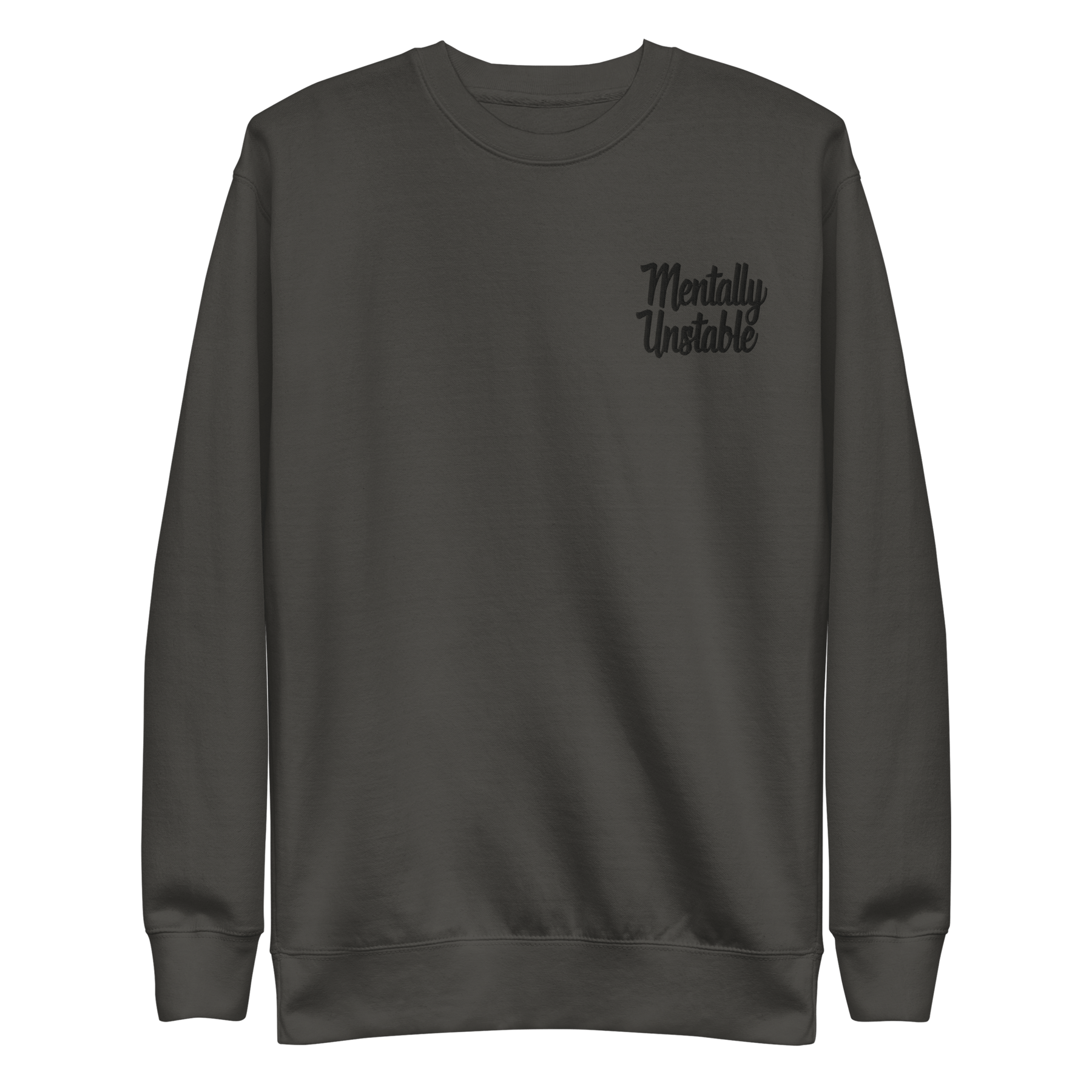 Mentally Unstable Embroidered Sweatshirt - Goth Cloth Co.9476400_20363