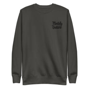 Mentally Unstable Embroidered Sweatshirt - Goth Cloth Co.9476400_20363