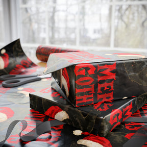 Meowy Gothmas Black Cat Gift Wrap Paper - Goth Cloth Co.Home Decor31981511472060311282