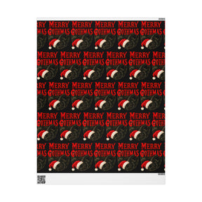 Meowy Gothmas Black Cat Gift Wrap Paper - Goth Cloth Co.Home Decor31981511472060311282