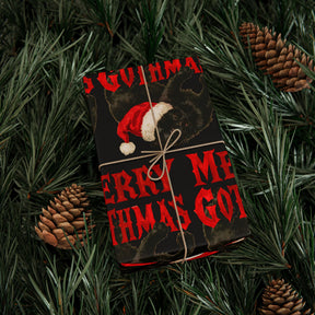 Meowy Gothmas Black Cat Gift Wrap Paper - Goth Cloth Co.Home Decor31981511472060311282