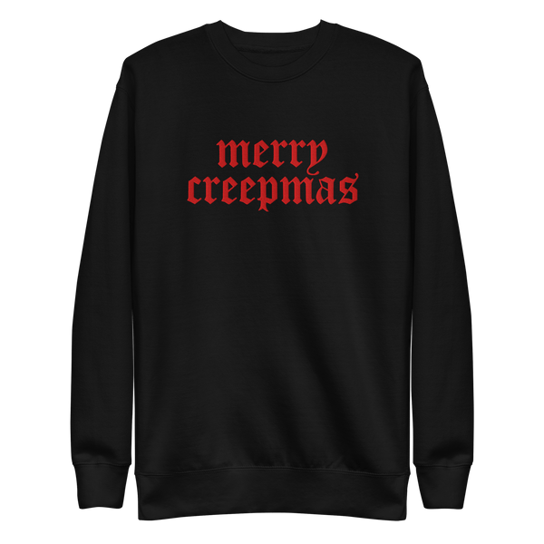 Merry Creepmas Embroidered Unisex Sweatshirt - Goth Cloth Co.2739264_11255
