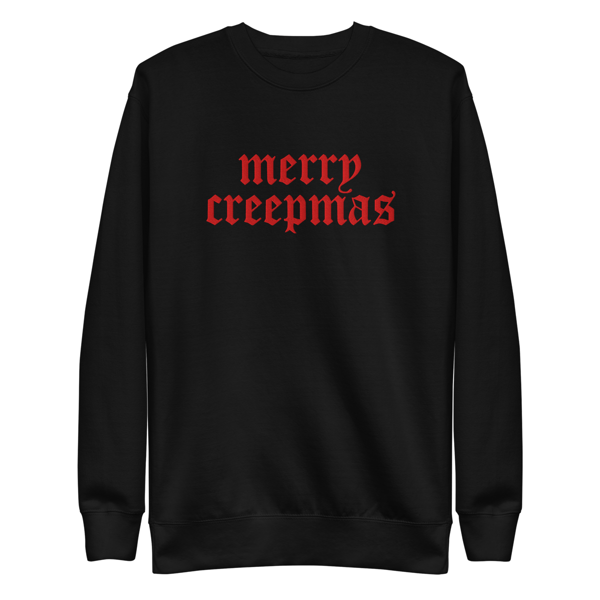 Merry Creepmas Embroidered Unisex Sweatshirt - Goth Cloth Co.2739264_11255