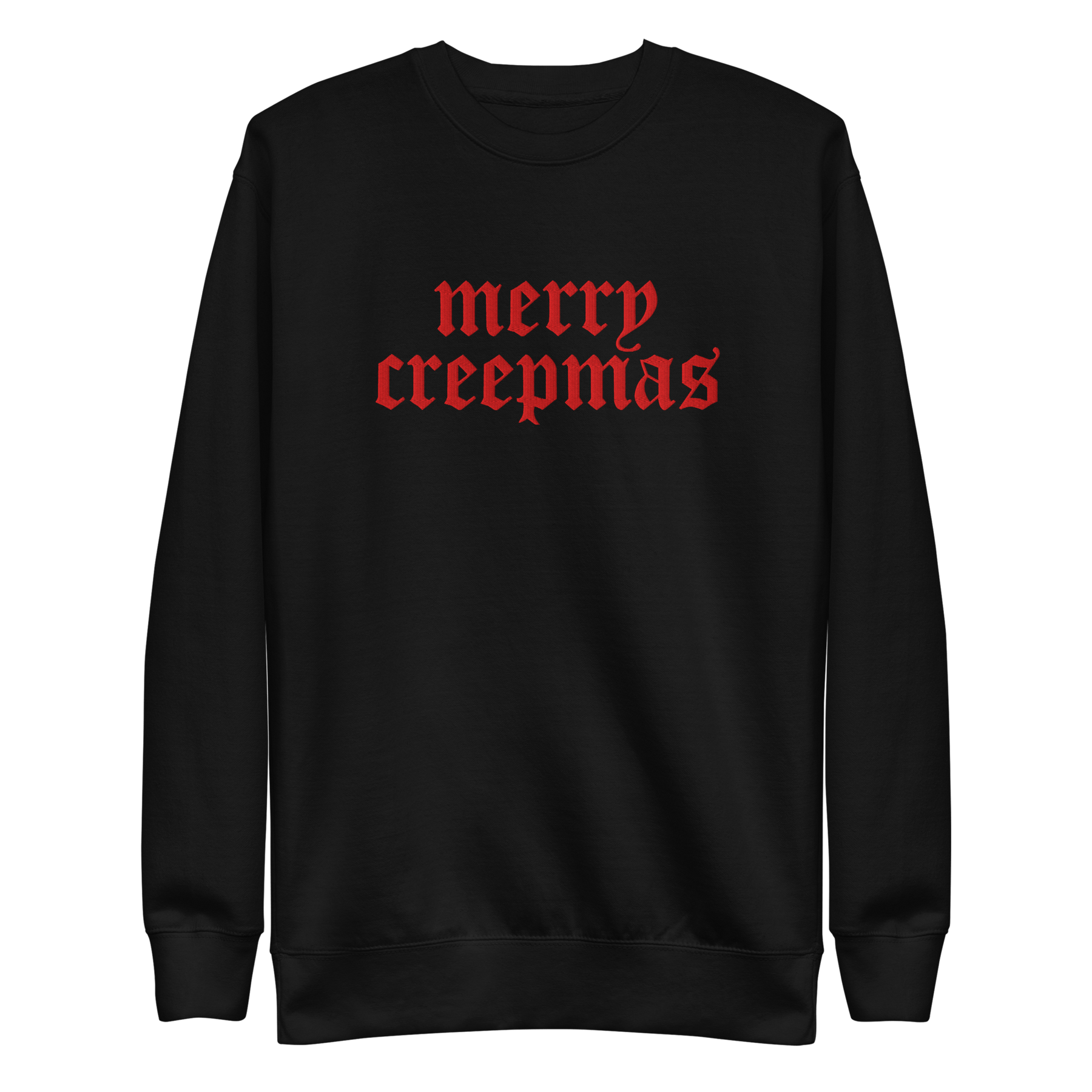Merry Creepmas Embroidered Unisex Sweatshirt - Goth Cloth Co.2739264_11255