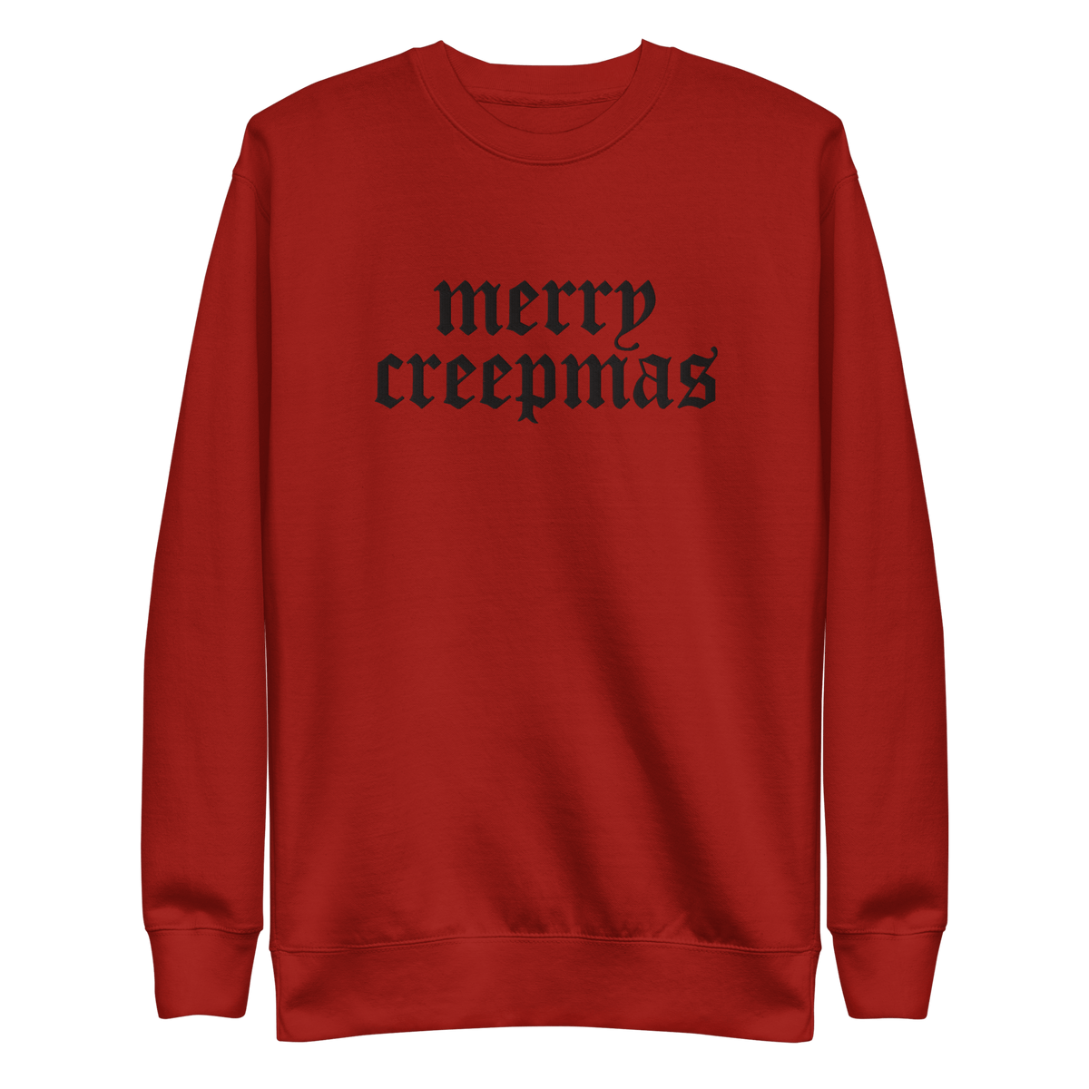 Merry Creepmas Embroidered Unisex Sweatshirt - Goth Cloth Co.3866600_13875