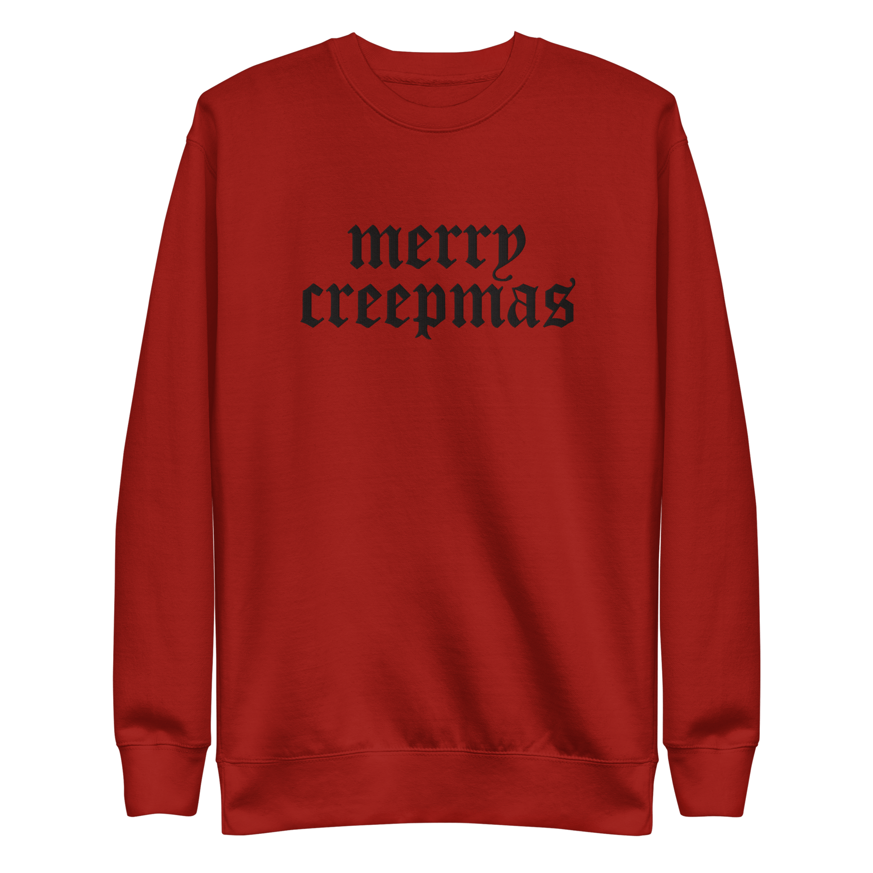 Merry Creepmas Embroidered Unisex Sweatshirt - Goth Cloth Co.3866600_13875