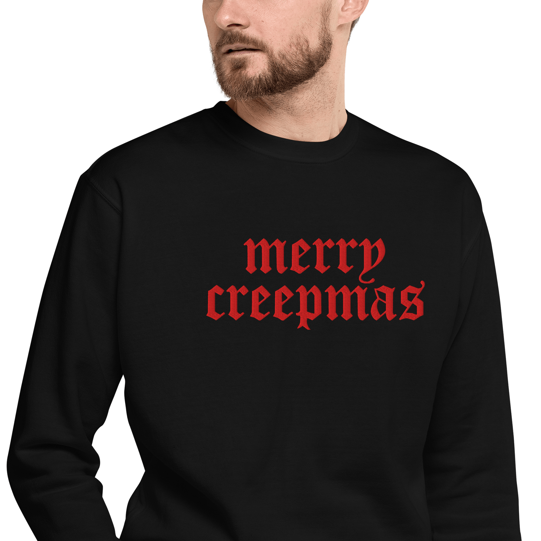 Merry Creepmas Embroidered Unisex Sweatshirt - Goth Cloth Co.8320414_13950