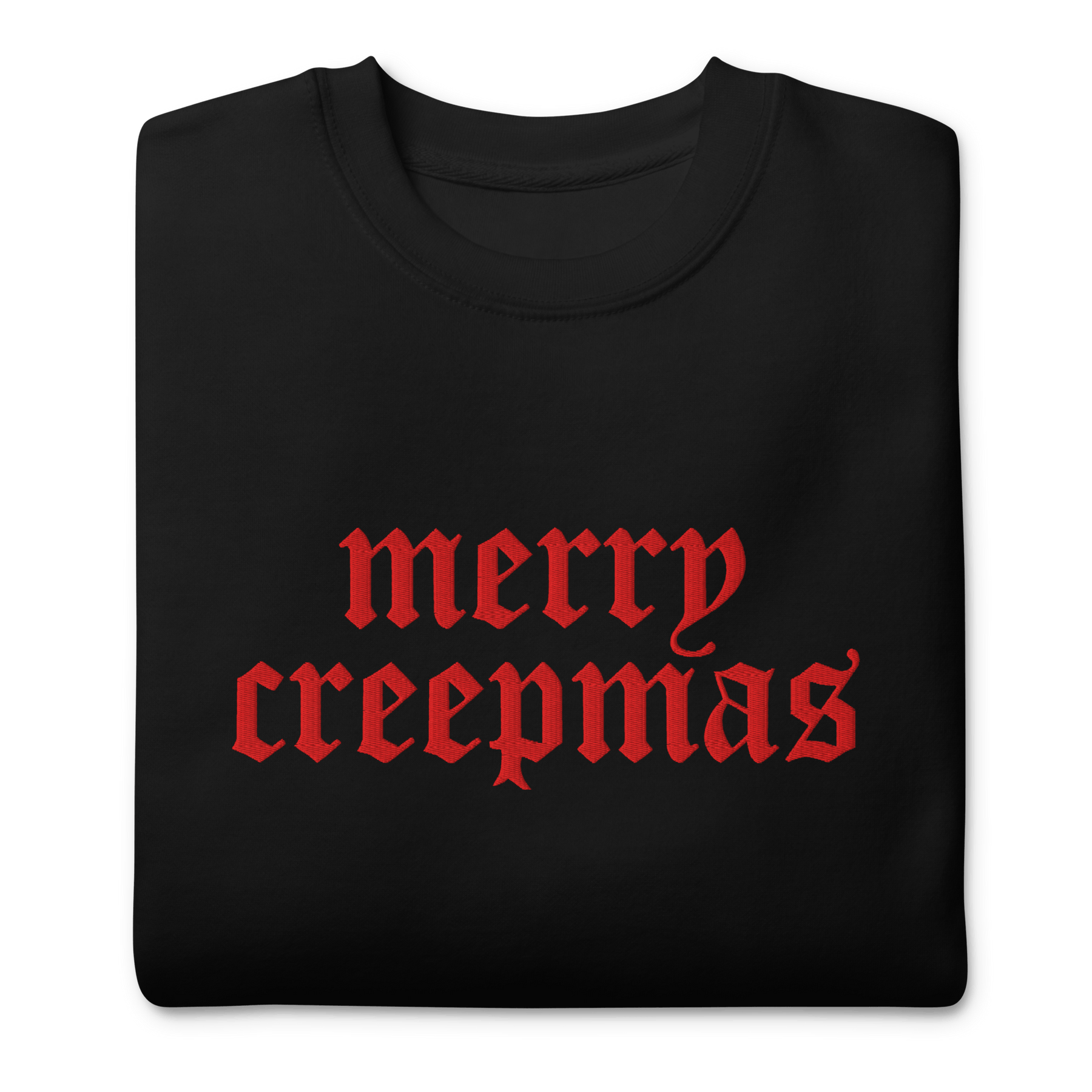 Merry Creepmas Embroidered Unisex Sweatshirt - Goth Cloth Co.8320414_13950