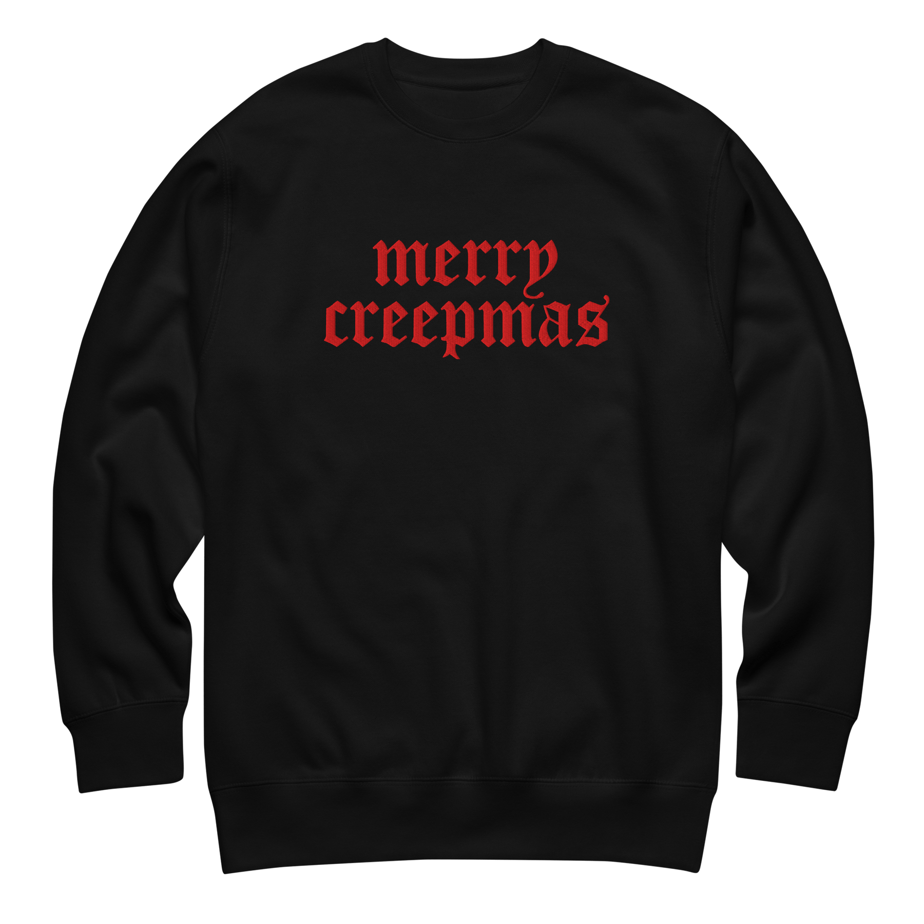 Merry Creepmas Embroidered Unisex Sweatshirt - Goth Cloth Co.8320414_13950