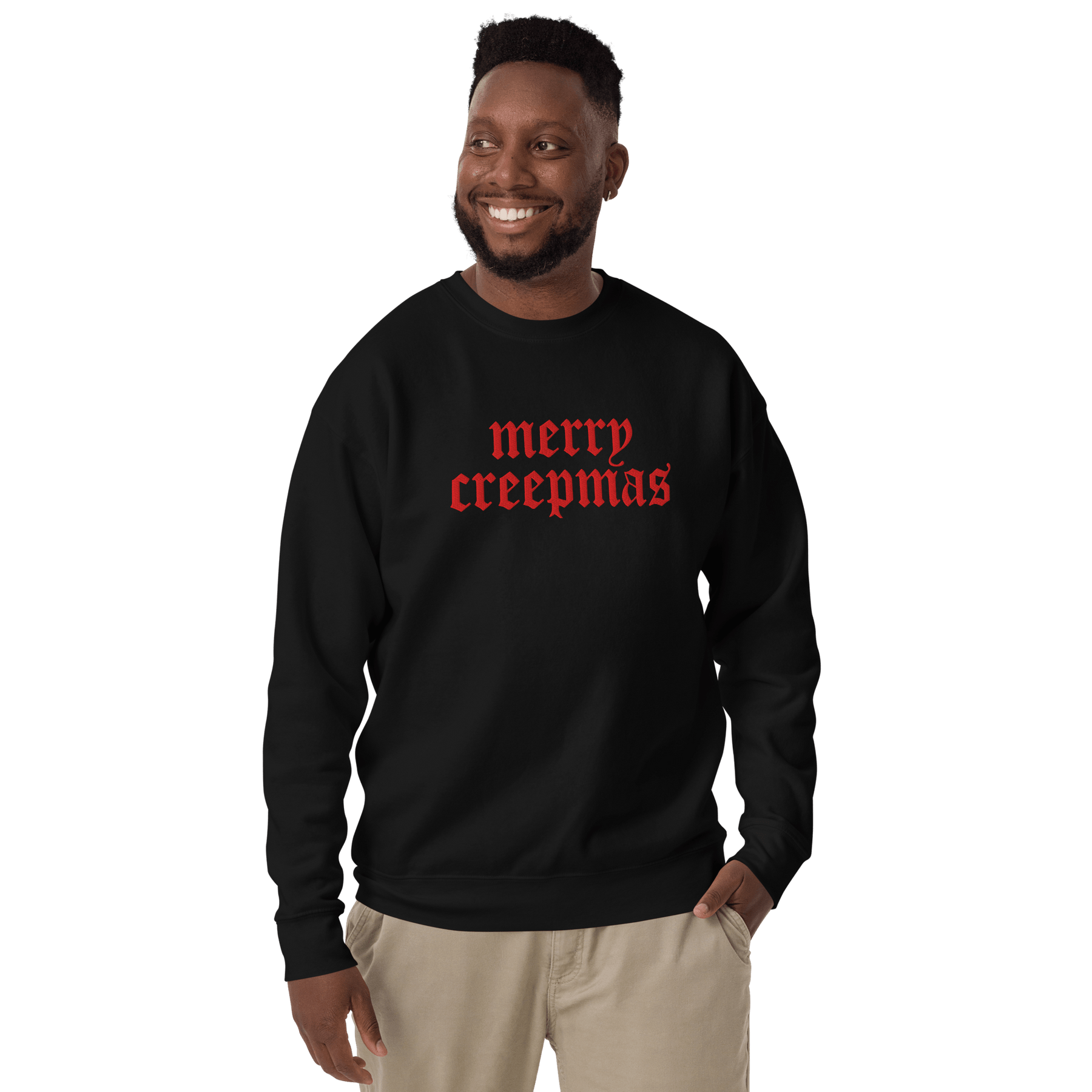 Merry Creepmas Embroidered Unisex Sweatshirt - Goth Cloth Co.8320414_13950