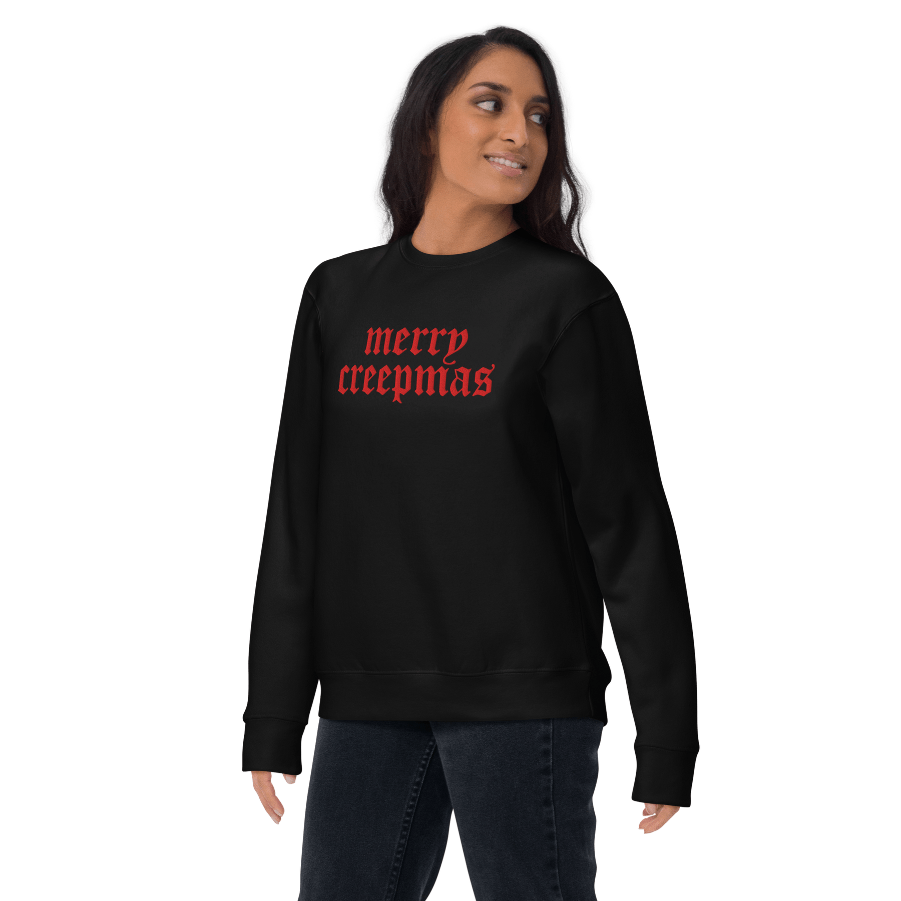 Merry Creepmas Embroidered Unisex Sweatshirt - Goth Cloth Co.8320414_13950