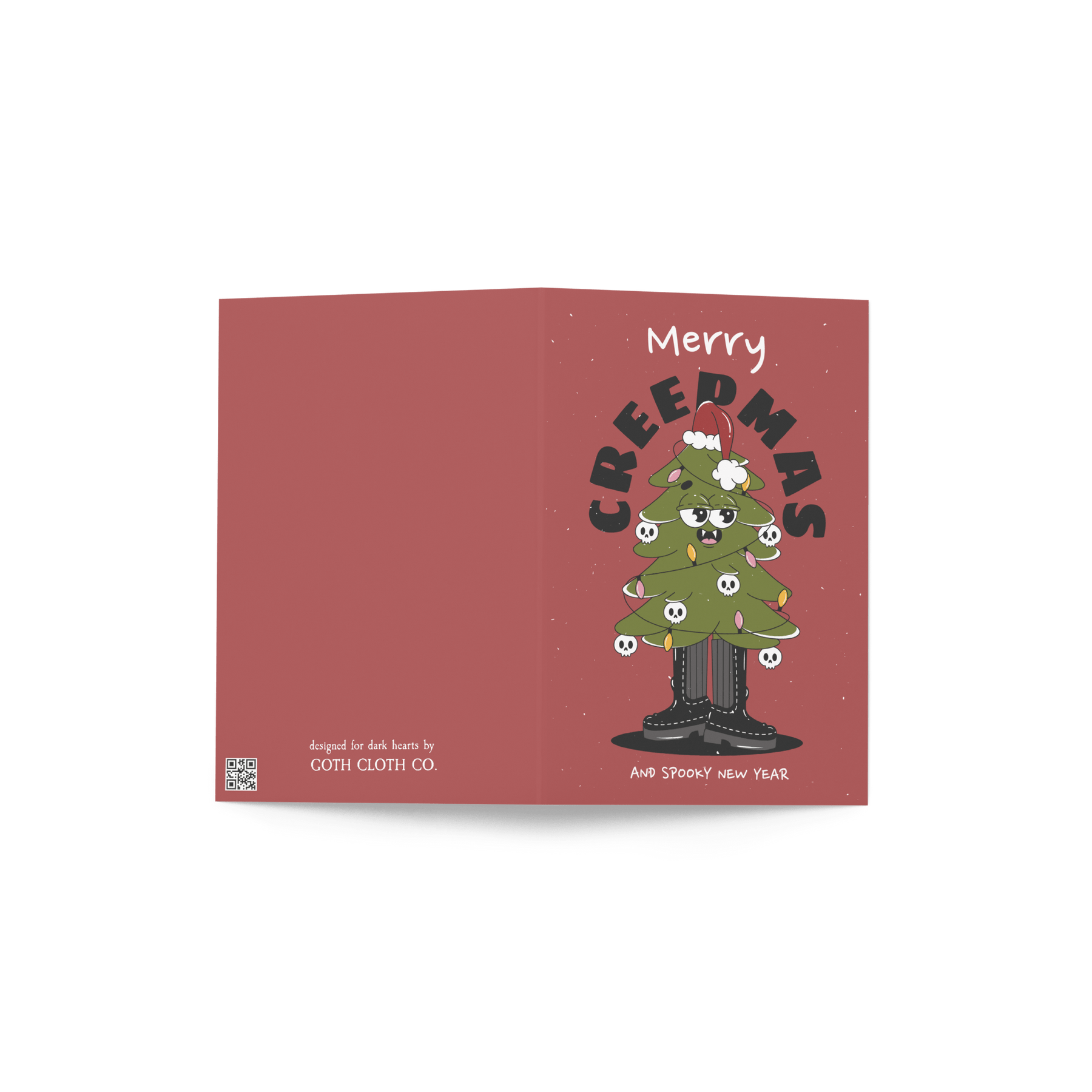 Merry Creepmas Tree Blank Holiday Card - Goth Cloth Co.4003946_14457