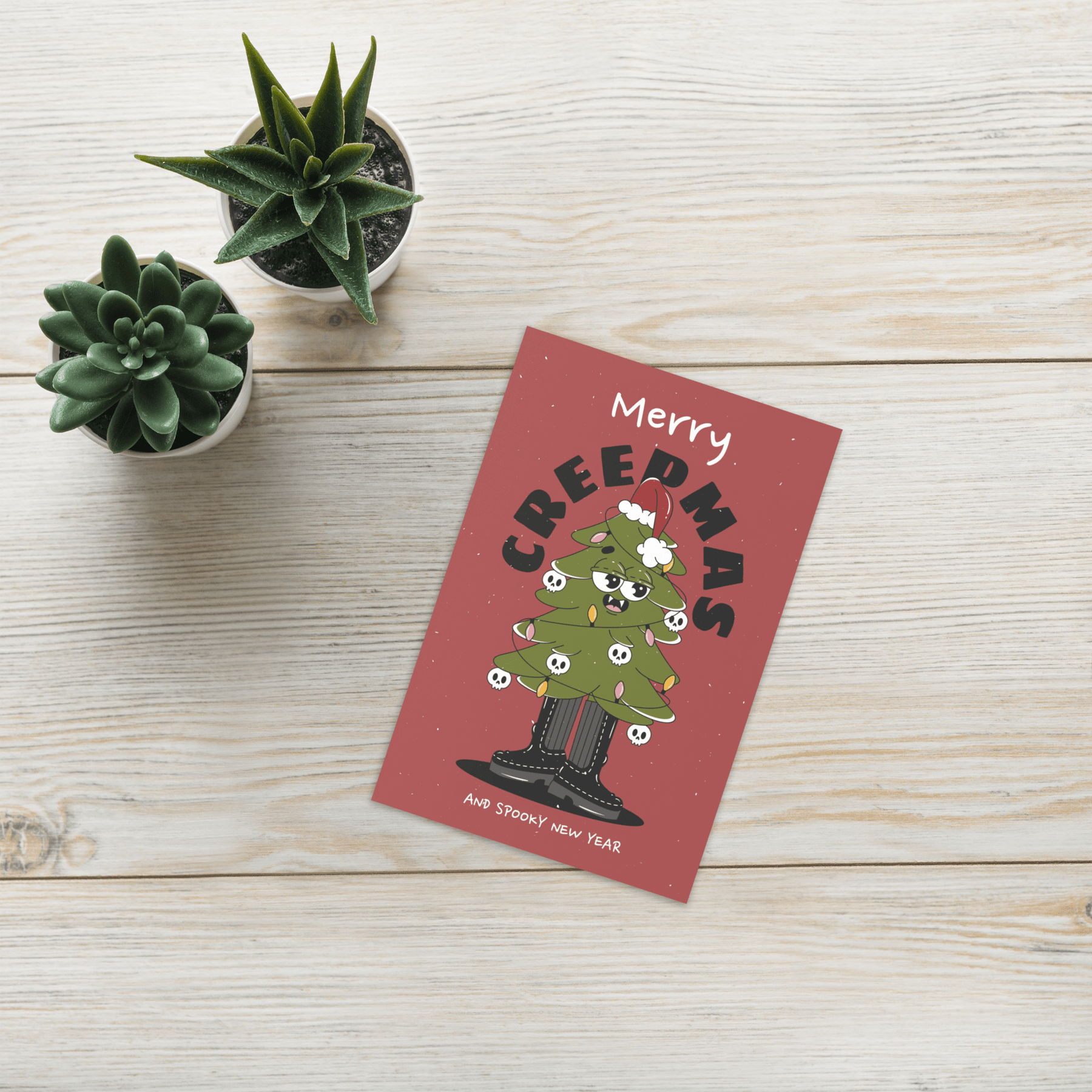 Merry Creepmas Tree Blank Holiday Card - Goth Cloth Co.4003946_14457