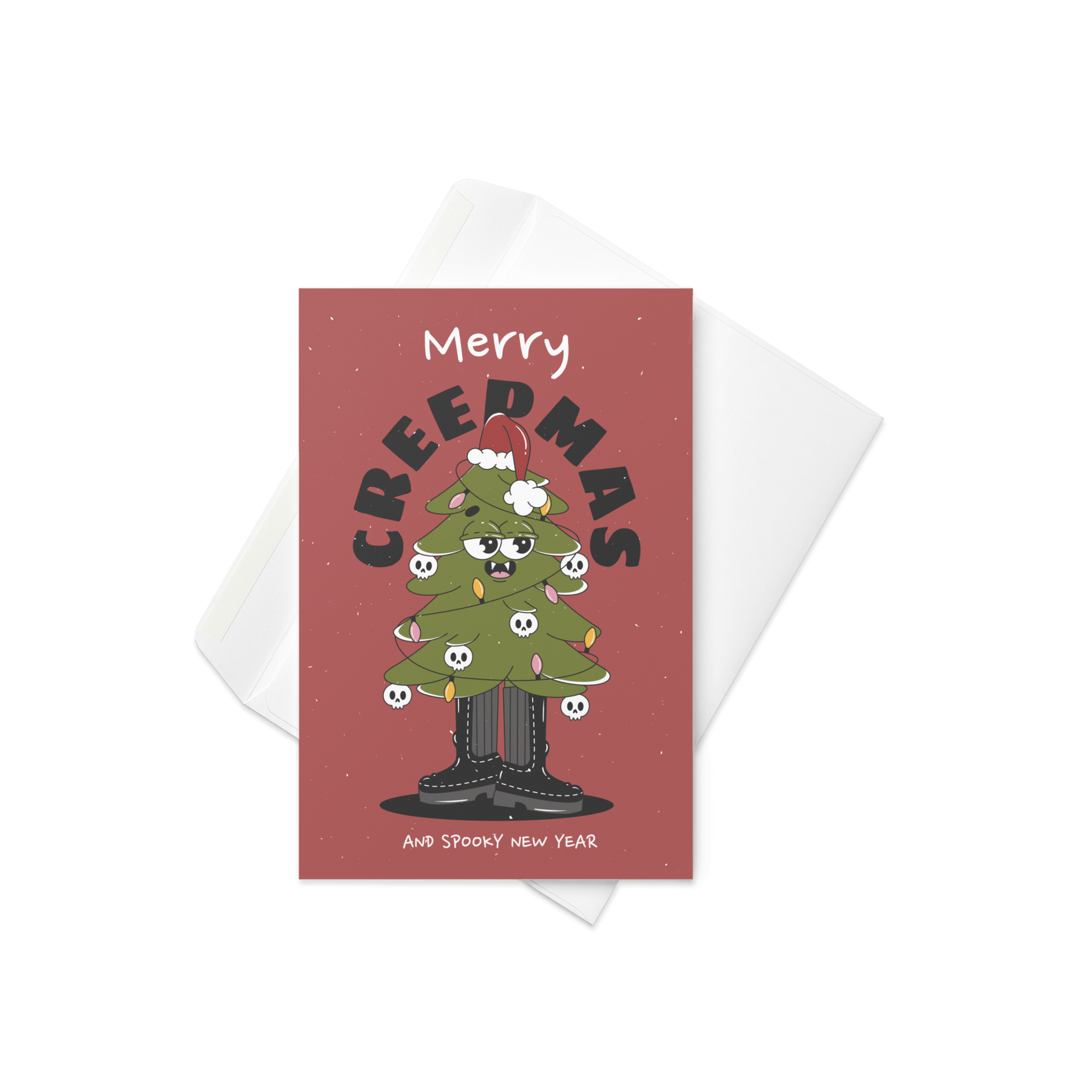 Merry Creepmas Tree Blank Holiday Card - Goth Cloth Co.4003946_14457