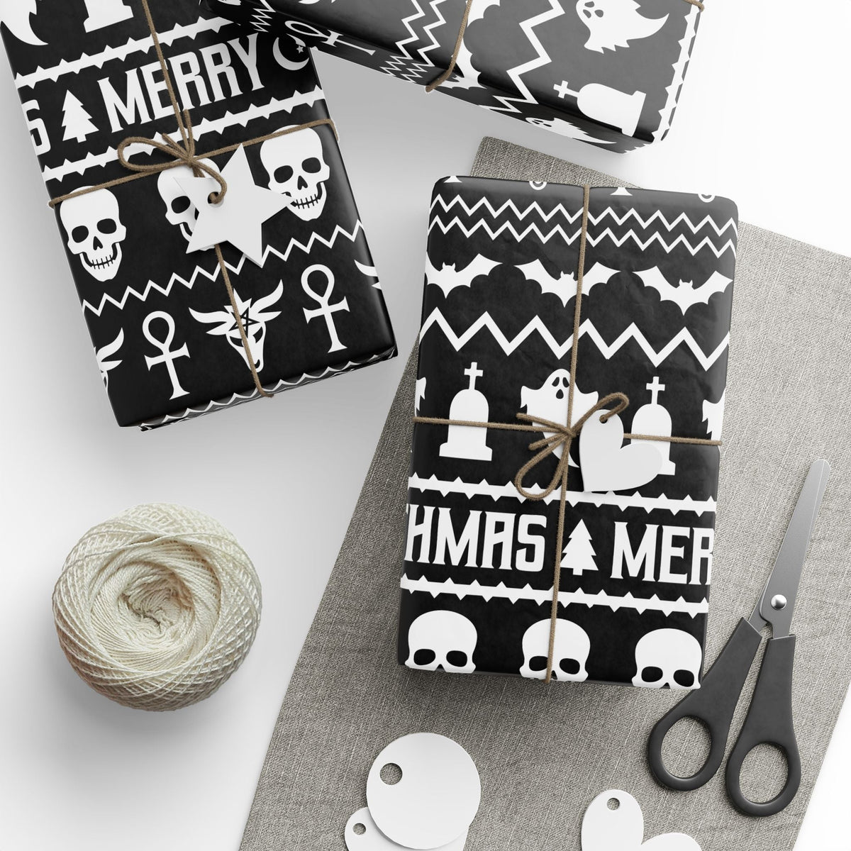 Merry Gothmas Gift Wrap - Goth Cloth Co.Home Decor20881397282392584701