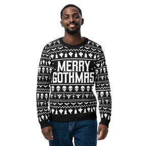 Merry Gothmas Knit Crewneck Sweater - Goth Cloth Co.2973792_19636