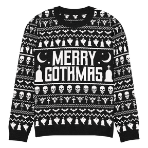 Merry Gothmas Knit Crewneck Sweater - Goth Cloth Co.2973792_19636