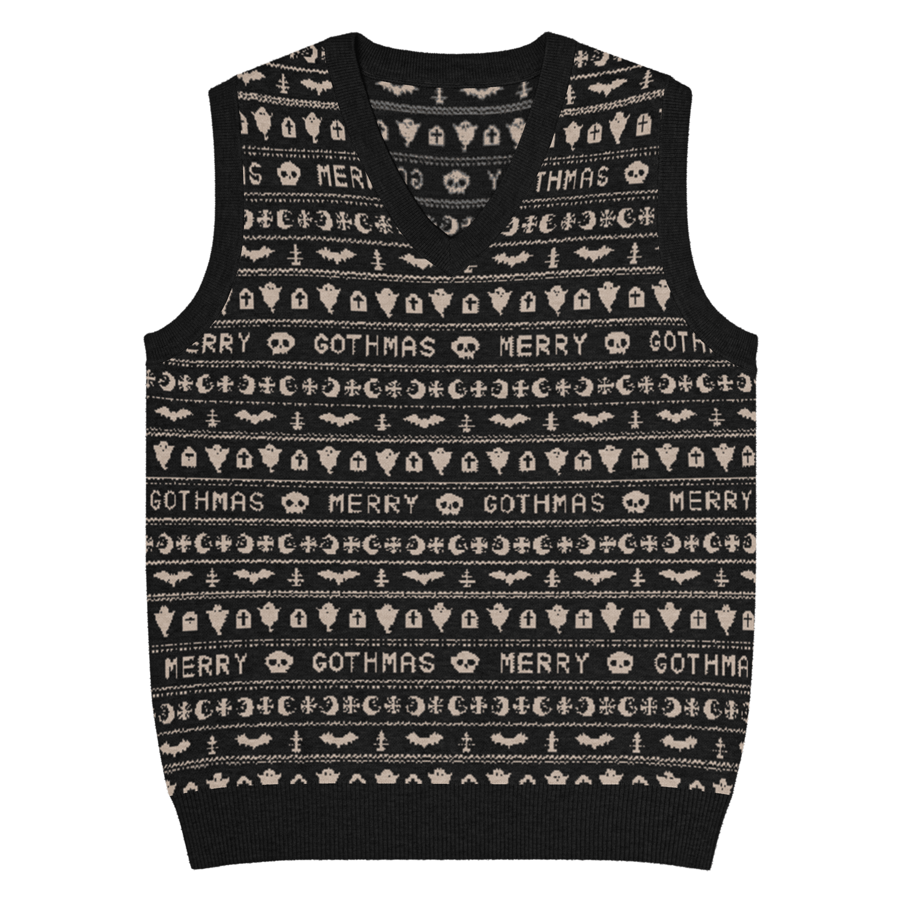 Merry Gothmas Knit Vest (READY TO SHIP) - Goth Cloth Co.6718746_21033