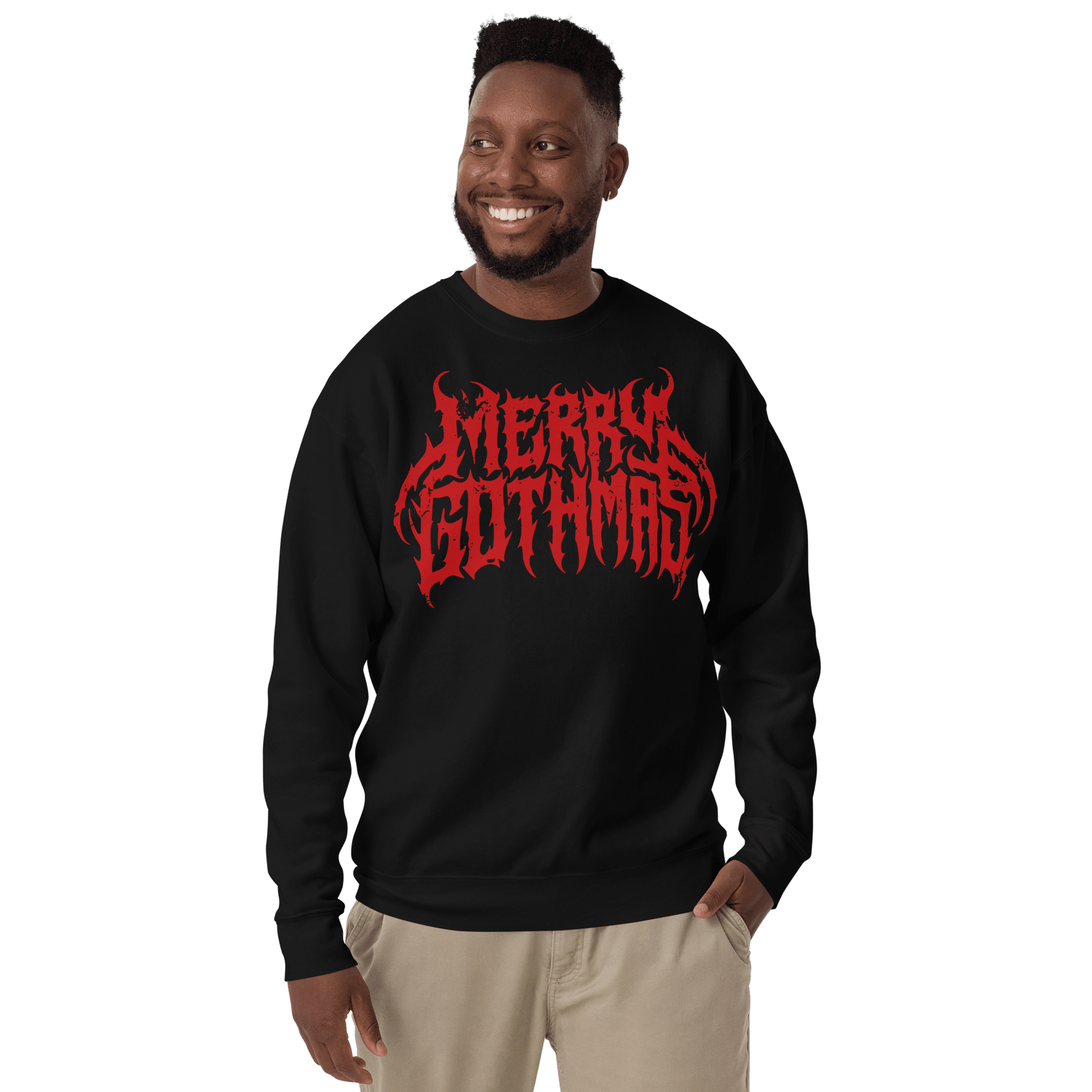 Merry Gothmas Metal Font Unisex Sweatshirt - Goth Cloth Co.5922015_11254