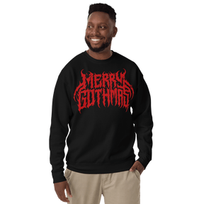 Merry Gothmas Metal Font Unisex Sweatshirt - Goth Cloth Co.5922015_11254