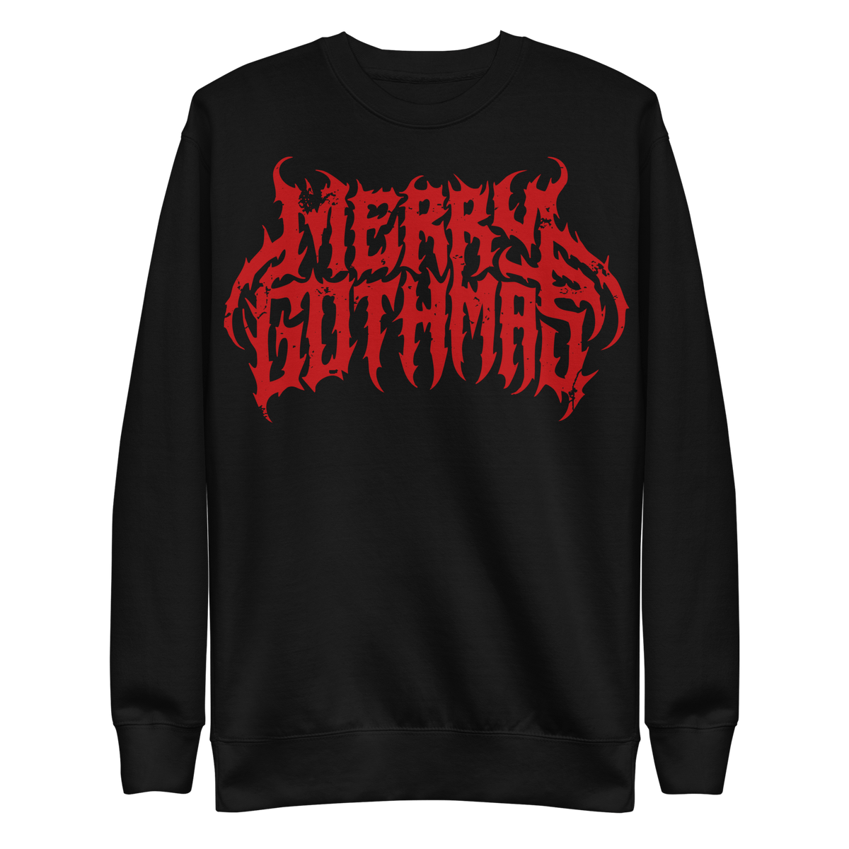 Merry Gothmas Metal Font Unisex Sweatshirt - Goth Cloth Co.5922015_11254