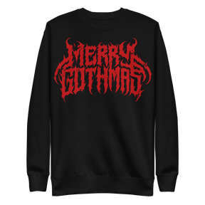 Merry Gothmas Metal Font Unisex Sweatshirt - Goth Cloth Co.5922015_11254