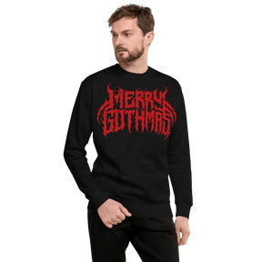 Merry Gothmas Metal Font Unisex Sweatshirt - Goth Cloth Co.5922015_11254