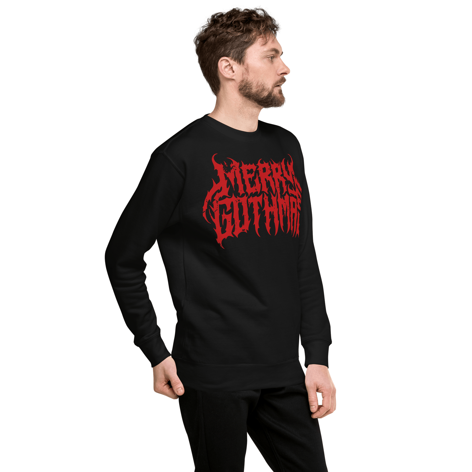 Merry Gothmas Metal Font Unisex Sweatshirt - Goth Cloth Co.5922015_11254